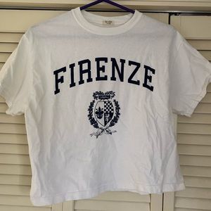 Brandy Melville white Firenze T-Shirt